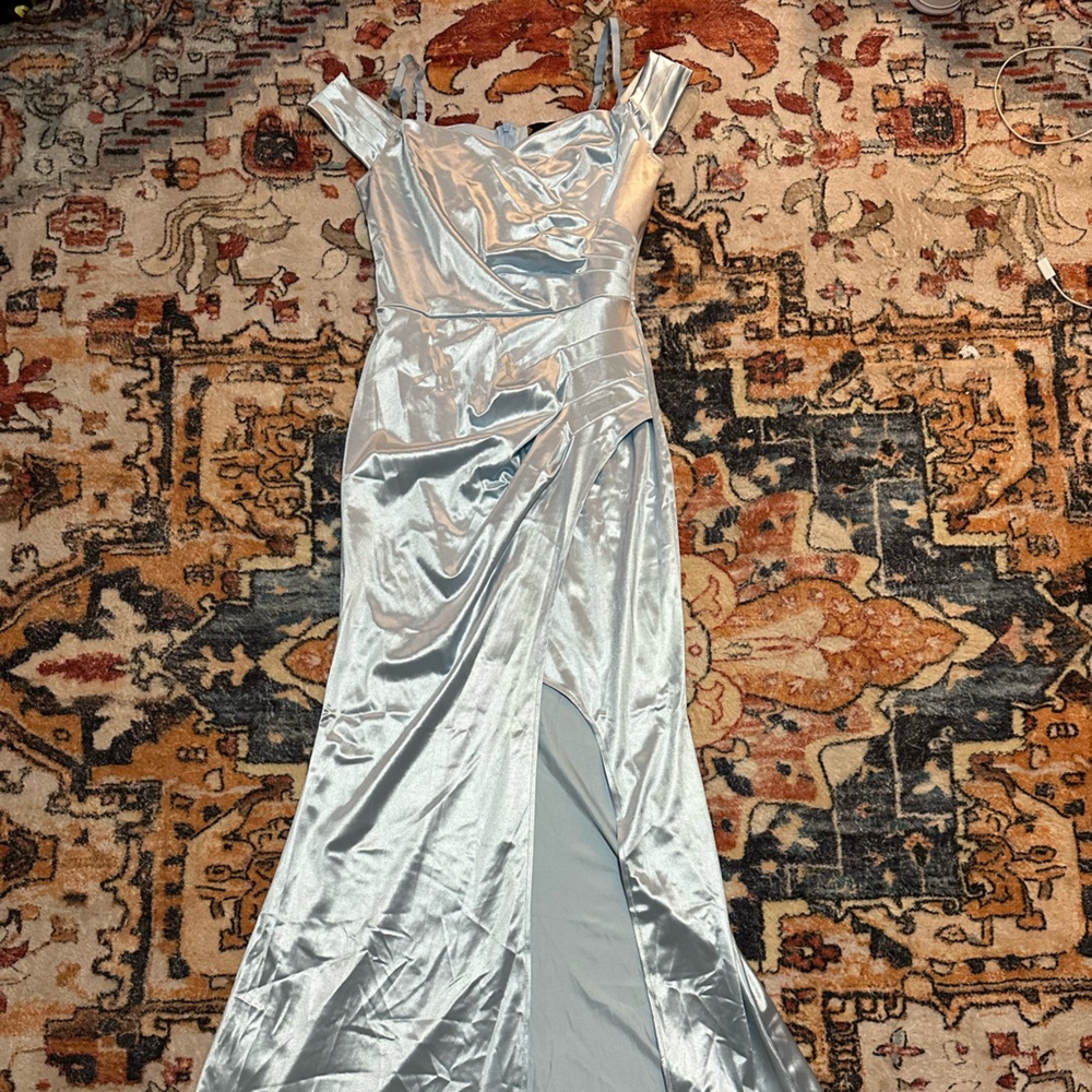 Elegant Silver Gown